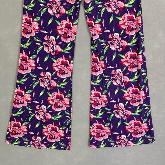 Michael Lauren Pants Women Sz XS Bell Bottom Draw String Lightweight Floral Fun - Picture 8 of 14
